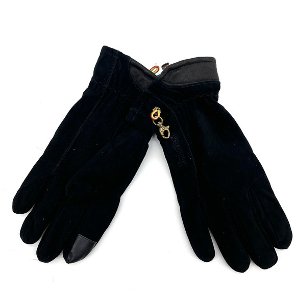 Timberland Men's Black Suede Touch Screen Suede Leather Gloves Large NWOT - Picture 3 of 4